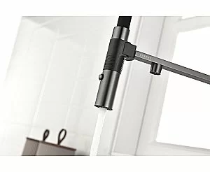 Смеситель для кухни Paulmark Gravity Gr213888-GM вороненая сталь купить в интернет-магазине сантехники Sanbest