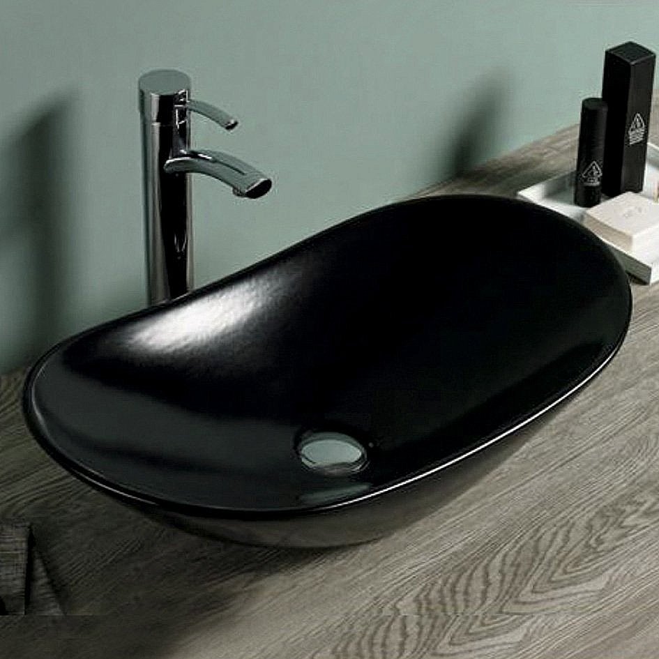 Раковина Melana 7811AMB 7811AMB-805 черная матовая купить в интернет-магазине Sanbest