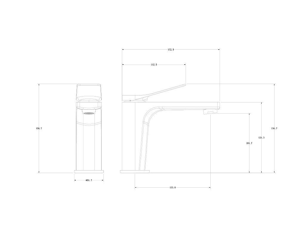 Смеситель для раковины WONZON & WOGHAND WW-XH-013-CR хром купить в интернет-магазине сантехники Sanbest
