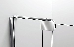 Душевая дверь Vincea Extra VDP-1E8090CLGM 80/90 профиль вороненая сталь/стекло прозрачное купить в интернет-магазине Sanbest