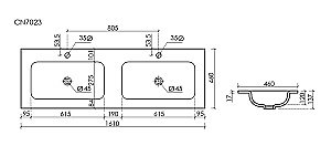 Раковина Ceramica Nova Grace CN7023MB  черный матовый купить в интернет-магазине Sanbest