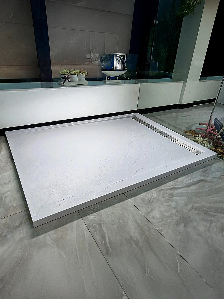 Душевой поддон Weltwasser WW TRS STONE WT 10000004371 100x80 белый купить в интернет-магазине Sanbest