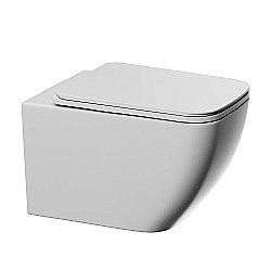 Унитаз подвесной Abber Ultra AC1303 белый, безободковый, с крышкой микролифт купить в интернет-магазине Sanbest