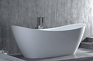 Ванна Salini NOEMI Up&Down S-Stone Solix 185х80 101811SMRH белая/снаружи RAL матовая купить в интернет-магазине Sanbest