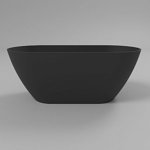 Ванна из искусственного камня WhiteCross Coral A 165x75 черный матовый купить в интернет-магазине Sanbest