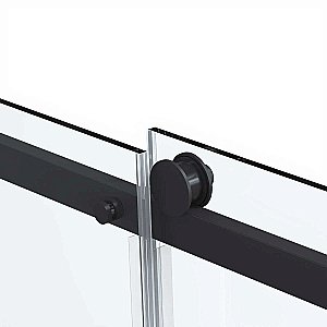 Душевой уголок Vincea Como Soft VSR-1CS9011CLB 110x90 стекло прозрачное/профиль черный купить в интернет-магазине Sanbest