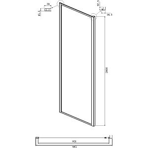 Душевой уголок Ambassador Elysium KX 111021103KX-100KX 90х100 стекло прозрачное/профиль хром купить в интернет-магазине Sanbest