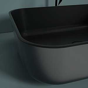 Раковина накладная Esbano ASTANES-N чёрная матовая купить в интернет-магазине Sanbest