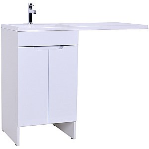 Тумба с раковиной Orange Kandy 120 OPKD-120TUW белый глянец для ванной в интернет-магазине Sanbest