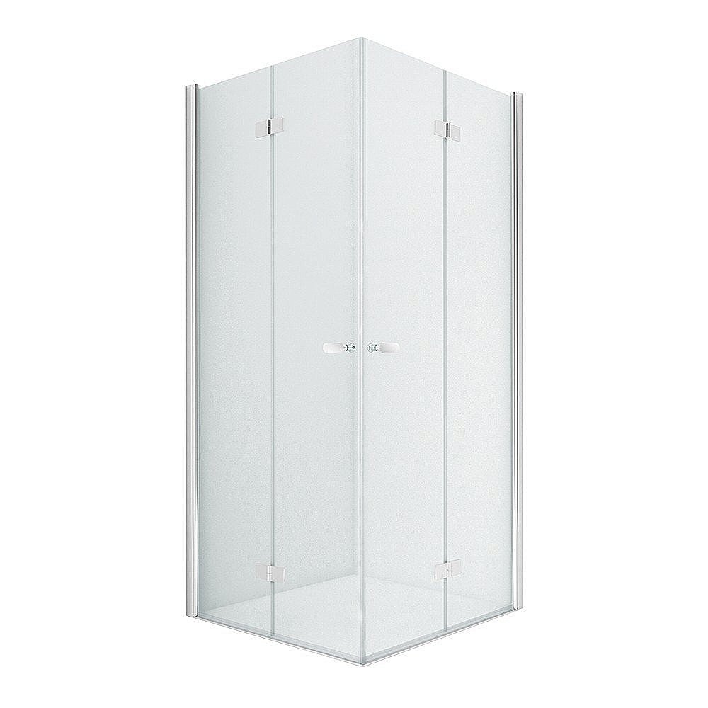 Душевой уголок NEW TRENDY NEW SOLEO 2D D-0149A/D-0154A 90x100 стекло прозрачное/профиль хром купить в интернет-магазине Sanbest