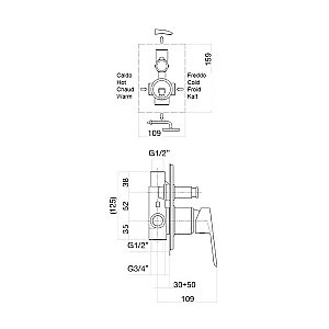 Смеситель для душа Webert SAX EVOLUTION SE860101740 белый матовый купить в интернет-магазине сантехники Sanbest
