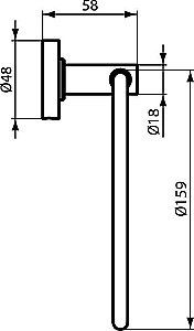 Полотенцедержатель Ideal Standard IOM A9130XG купить в интернет-магазине сантехники Sanbest
