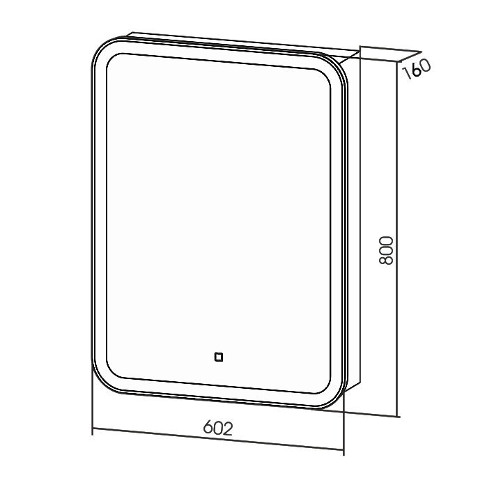 Зеркальный шкаф Azario Фиджи flip 60х80 LED-00002472 белый купить в интернет-магазине сантехники Sanbest