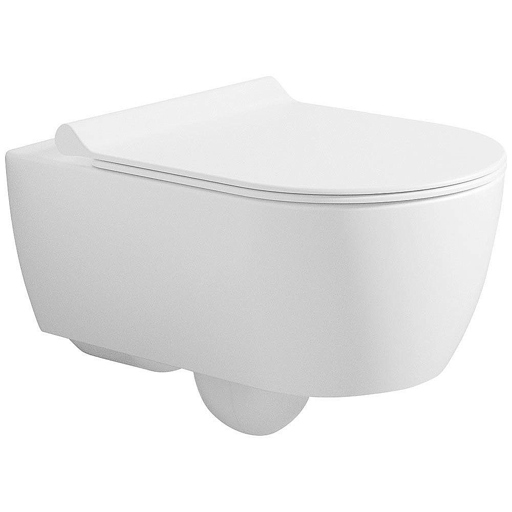 Унитаз подвесной Bien HARMONY HRKA052N3VP0W3000 белый, с крышкой микролифт, безободковый купить в интернет-магазине Sanbest