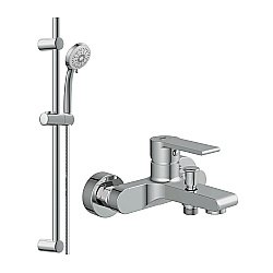 Смеситель для ванны Cersanit BRASKO с душевым гарнитуром VIBE 64513 купить в интернет-магазине сантехники Sanbest