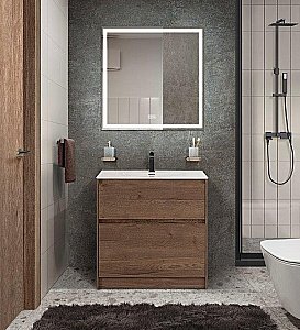Тумба с раковиной BelBagno Kraft 39 700 Rovere Tabacco для ванной в интернет-магазине Sanbest