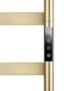 Полотенцесушитель электрический WONZON & WOGHAND DÜSSELDORF, Брашированное золото (WW-A204-BG) купить в интернет-магазине сантехники Sanbest