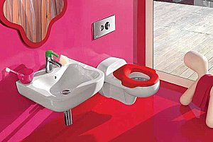 Раковина детская Laufen Florakids 8.1503.1.000.104.1 белая купить в интернет-магазине Sanbest