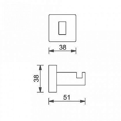 Крючок Aquanet 4782 купить в интернет-магазине сантехники Sanbest