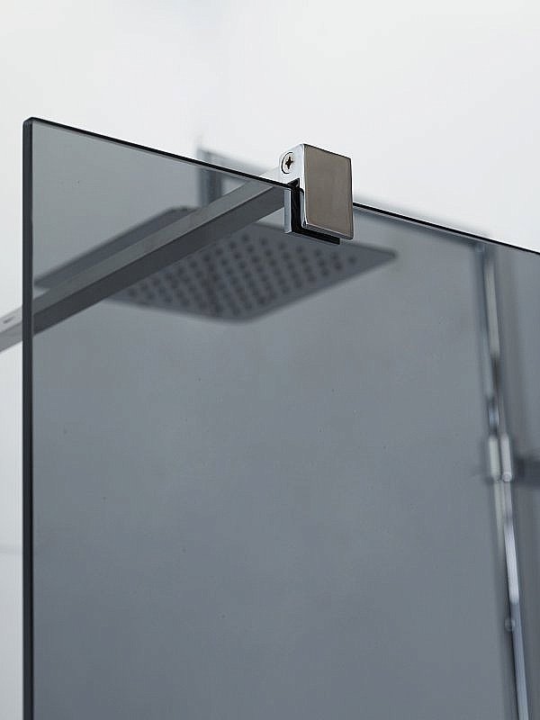 Душевое ограждение Cezares Liberta L-1-120 серый/профиль хром купить в интернет-магазине Sanbest