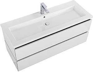 Тумба с раковиной Cezares Plane 120 белая для ванной в интернет-магазине Sanbest