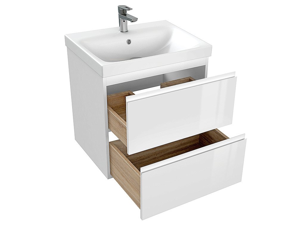 Мебель для ванной Cersanit Moduo 60 белая для ванной в интернет-магазине Sanbest