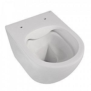 Унитаз подвесной ABBER Bequem AC1100MW с крышкой микролифт, безободковый, белый матовый купить в интернет-магазине Sanbest