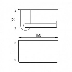 Держатель для туалетной бумаги ABBER Pol 316 AA1930BRG розовое золото брашированное купить в интернет-магазине сантехники Sanbest