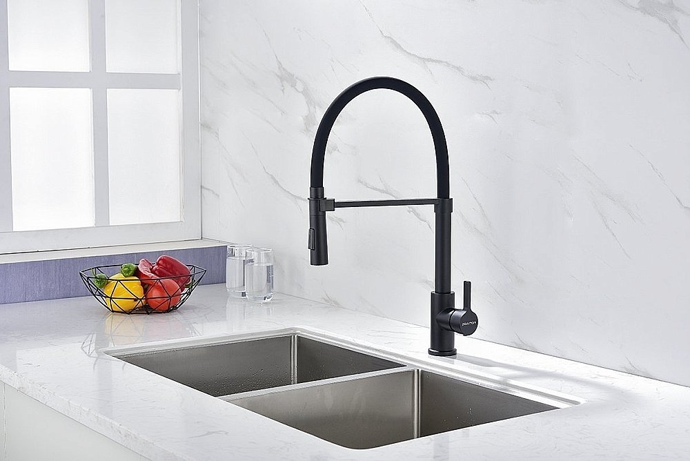 Смеситель для кухни Paulmark Halt Ha214021-AN антрацит купить в интернет-магазине сантехники Sanbest