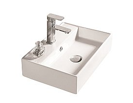 Раковина накладная SantiLine 50 SL-1001 белая купить в интернет-магазине Sanbest