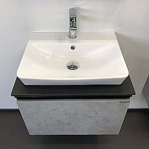 Тумба с раковиной Comforty Эдинбург 00-00001928 60 бетон светлый для ванной в интернет-магазине Sanbest