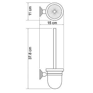 Ершик подвесной WasserKRAFT Ammer K-7027 купить в интернет-магазине сантехники Sanbest