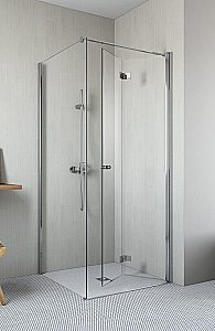 Душевой уголок Radaway Essenza New KDJ-B+S1 90х75 стекло прозрачное/профиль хром купить в интернет-магазине Sanbest