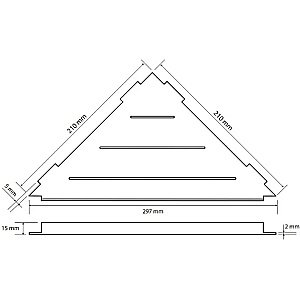 Полка Bemeta Cytro 101302430 черная матовая купить в интернет-магазине сантехники Sanbest