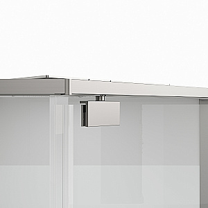 Душевая кабина Black&White Galaxy 90х90 8065N с гидромассажем, стекло прозрачное/профиль брашированный никель купить в интернет-магазине Sanbest