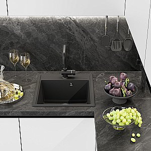 Кухонная мойка Misty Imperial 46 IMP-46х51-01 антрацит купить в интернет-магазине сантехники Sanbest