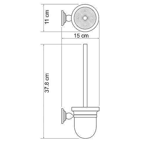 Ершик подвесной WasserKRAFT Ammer K-7027 купить в интернет-магазине сантехники Sanbest