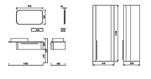 Пенал Creavit Angel для ванной в интернет-магазине сантехники Sanbest