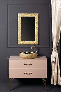 Тумба с раковиной Armadi Art Neoart 80 со столешницей капучино для ванной в интернет-магазине Sanbest