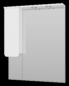 Зеркало со шкафом Misty Чегет 85 П-Чег-02085-01 белый в ванную от интернет-магазине сантехники Sanbest