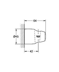 Настенный держатель Grohe Movario 28403 000 купить в интернет-магазине сантехники Sanbest