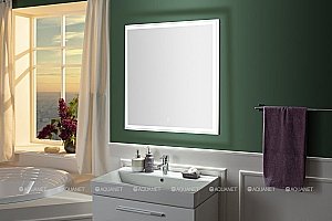 Зеркало Aquanet Nova Lite 75 белый в ванную от интернет-магазине сантехники Sanbest