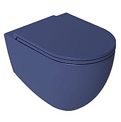 Унитаз подвесной Isvea Infinity 10NF02001SV-2Z синий матовый, безободковый купить в интернет-магазине Sanbest