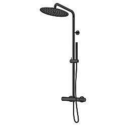 Душевая система Gattoni Circle One 9095/PDNO черная матовая купить в интернет-магазине сантехники Sanbest