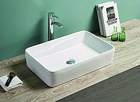 Раковина накладная Art&Max 58,5 AM-7655-X белая купить в интернет-магазине Sanbest