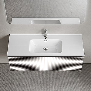 Тумба с раковиной Sancos Snob R 1.0 SNR1.0120SM/CN7006 Doha Soft для ванной в интернет-магазине Sanbest