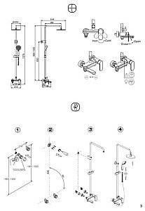 Душевая система Bravat OPAL F6125183CP-A1-RUS купить в интернет-магазине сантехники Sanbest