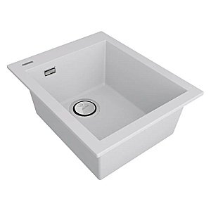 Кухонная мойка Paulmark Decoration 41 PM934150-WH белая матовая купить в интернет-магазине сантехники Sanbest