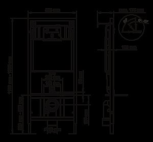Инсталляция для унитаза Berges NOVUM DROP 40234 кнопка белая купить в интернет-магазине сантехники Sanbest