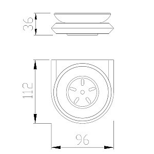 Мыльница ABBER Nord AA1558SP сатин купить в интернет-магазине сантехники Sanbest